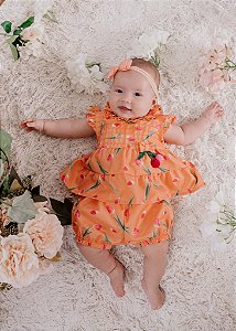 Conjunto Bebê Tulipas Nervuras