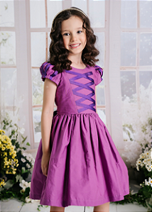Vestido Infantil Rapunzel
