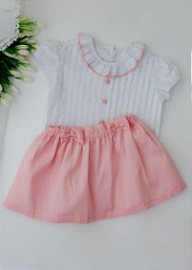 Conjunto de Saia Infantil Rosa