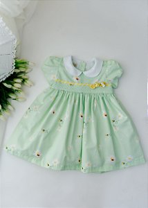Vestido Bebê Casinha de Abelha Estampa Abelhas