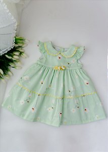 Vestido Bebê Linha A Estampa Abelhas