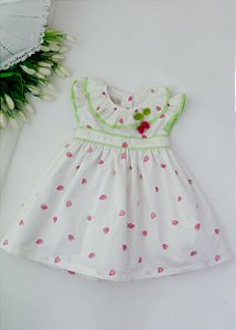 Vestido Bebê Morangos