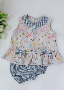 Conjunto Bebê Floral Candy Color