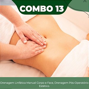 Curso de Drenagem Linfática Manual em Face, Corpo e Pós Operatório Combo 13