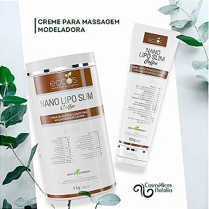 Creme Massagem Modeladora Nano Lipo Slim Coffee Eccos