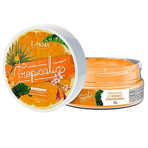 Máscara Tropicalia Laranja Com Vitamina C 150g Lakma