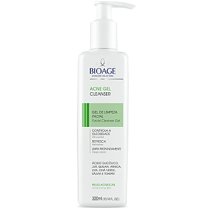Gel De Limpeza Facial Bio-Acne Solution Cleanser 300ml Bioage Val 09/24
