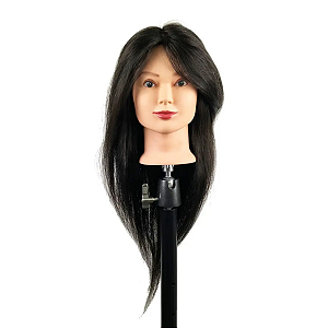 Cabeça Boneca Treino Corte Penteado Cabelo Profissional 100% Natural
