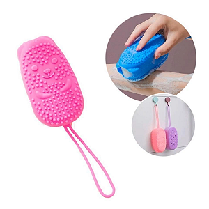 Esponja De Silicone Massageadora Banho