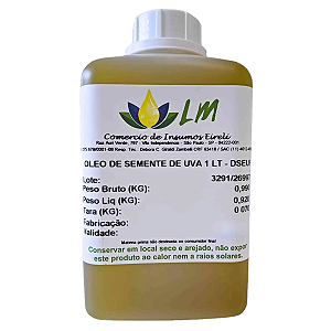 Distriol Oleo Vegetal Semente De Uva 1L