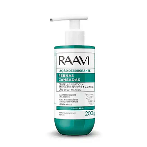 Loção Desodorante Pernas Cansadas Pés 200g Raavi