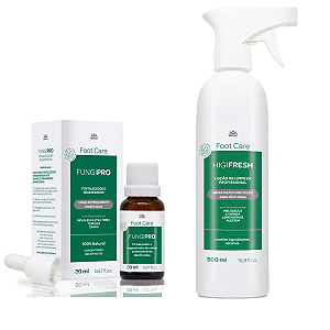 Kit Higienizador HigiFresh Fortalecedor FungiPro Pé Unhas WNF