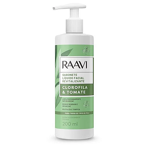 Sabonete Líquido Facial Clorofila & Tomate 200ml Raavi