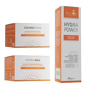 Kit Máscaras Rejuvenescedora Restauradora Hidratante Eccos
