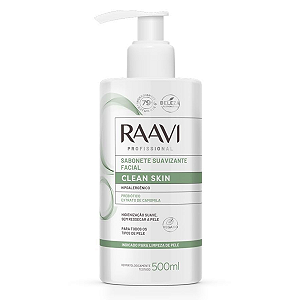 Sabonete Suavizante Facial Clean Skin Raavi 500ml
