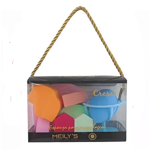 Kit 17 Esponjas para Maquiagem Meily's