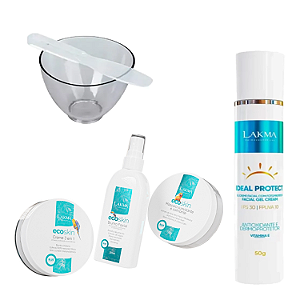 Kit Limpeza De Pele Vegano Eco Skin Brinde Cubeta Espátula