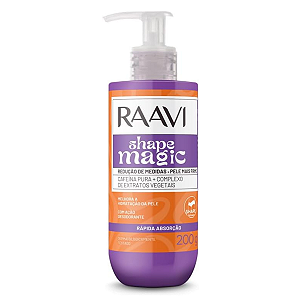 Gel Redutor Corporal Shape Magic Redução Medidas Raavi 200g