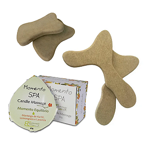 Kit Vela Quente para Massagem Corporal e Pantalas Epidermis