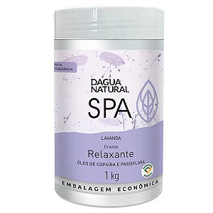 Creme Massagem Relaxante SPA Lavanda 1kg DAgua Natural