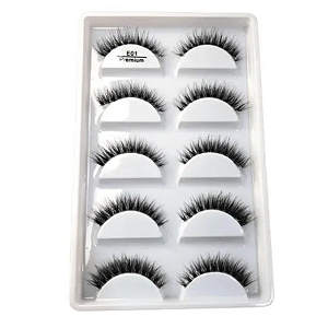 Cílios Postiços 3D E01 5 Pares