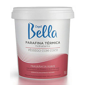 Parafina Térmica Hidratante Pêssego Com Coco 350g Depil Bella