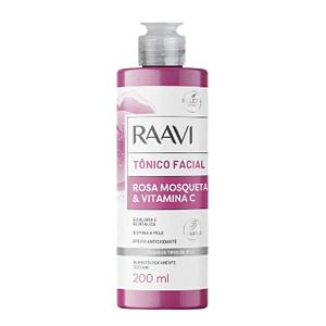 Tônico Facial Rosa Mosqueta e Vitamina C 200ml Raavi