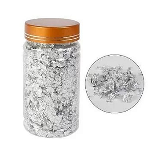 Pote Folha De Flocos Foil Para Unhas