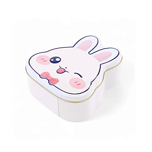 Lata Metal Coelho Páscoa 6x15x14cm