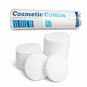 Algodão Redondo Para Limpeza Facial 100Uni
