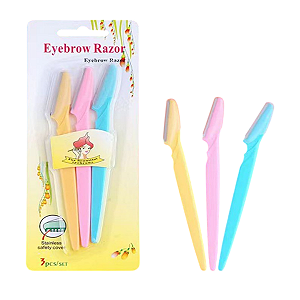 Navalhete Navalha Sobrancelhas 3 Unidades