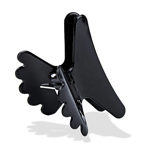 Piranha de Cabelo Profissional Preta 6 Unidades