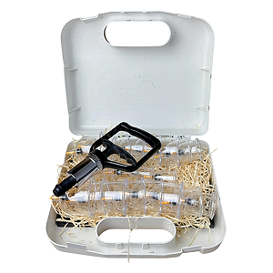 Kit 20 Ventosas de Acrílico Aplicador Ventosaterapia Chinesa Estek