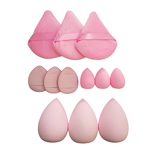 Kit Esponjas Faciais Maquiagem 12 Unidades