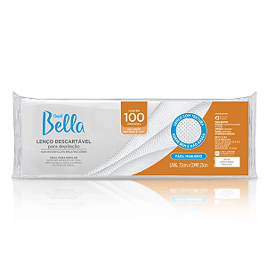 Lenço Com Textura Depilação Depil Bella 100 Folhas