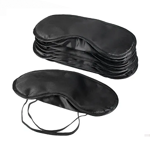 Kit 10 Máscaras De Dormir Tapa Olhos Preto