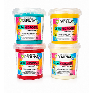 Cera Depilatória Hidrogel Marshmellow 600g Depilnat