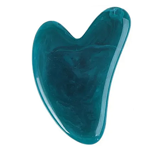Guasha Massagem Facial Resina Azul