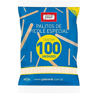 Palitos De Picolé 100 Unidades Gaboardi