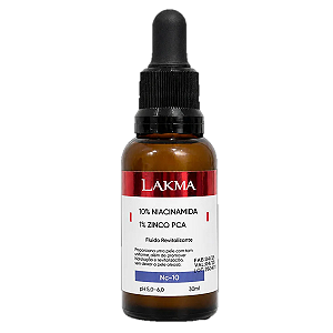 Sérum 10% Niacinamida 1% Zinco Pca Facial 30ml Lakma