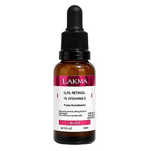 Serum Retinol 0,5% Vitamina E 1% Skincare Antirugas 30ml Lakma