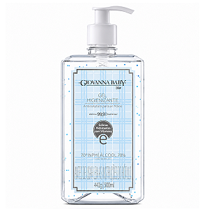 Gel Higienizante Antisséptico Mãos Giovanna Baby Blue 500ml