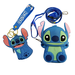 Kit Chaveiro E Bolsinha Stitch
