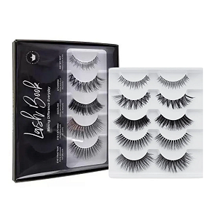 Lash Book Cílios Postiços 5 Pares EB101 Macrilan