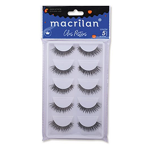 Cílios Postiços 5 Pares Macrilan
