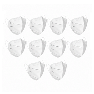 Kit 10 Máscaras Faciais Descartáveis KN95