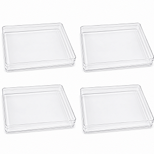 Pote de Acrílico Transparente 4 Unidades