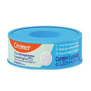 Fita Microporosa Hipoalérgica Branca Cremer