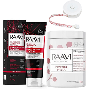 Kit Corporal Pimenta Negra Redutor Medidas Brinde Fita Métrica