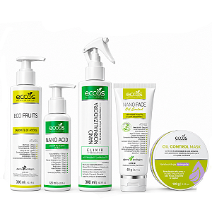 Kit Antiacne Oleosidade e Foliculite Eccos Cosméticos